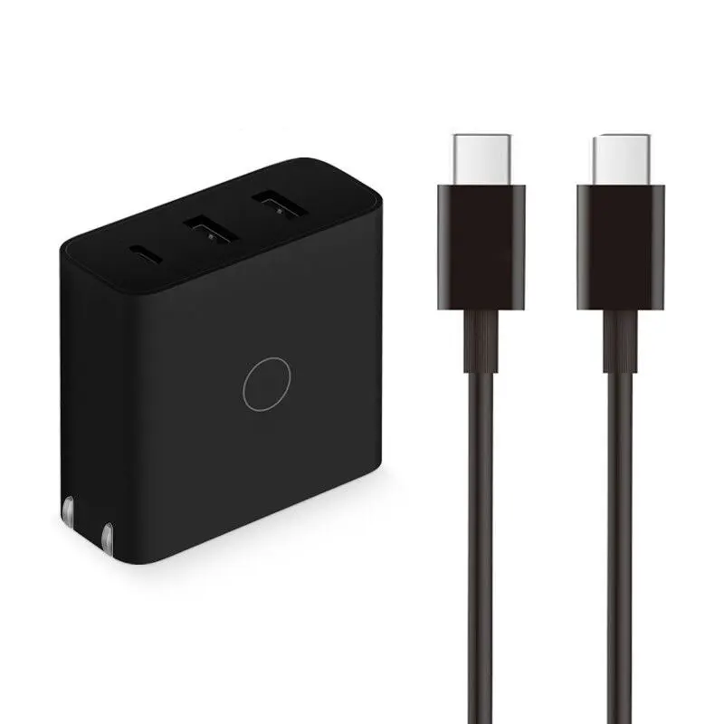 US Plug with cable 65 Вт портативное USB быстрое зарядное устройство USB зарядное устройство настенное зарядное устройство для мобильного телефона для ZMI iPhone X Pad Mookbook Xiaomi Laptop US EU AU Plug - Тип штекера: US Plug with cable
