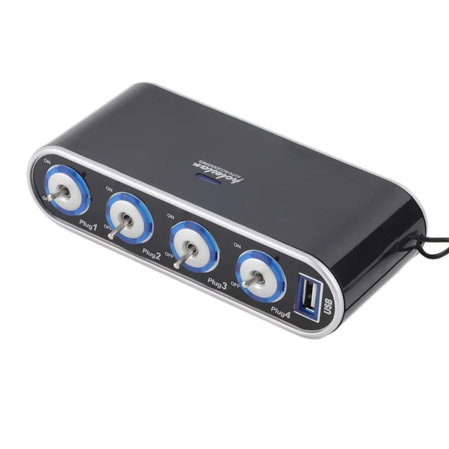 Автомобильное зарядное устройство разветвитель с двумя USB портами 12 В 24