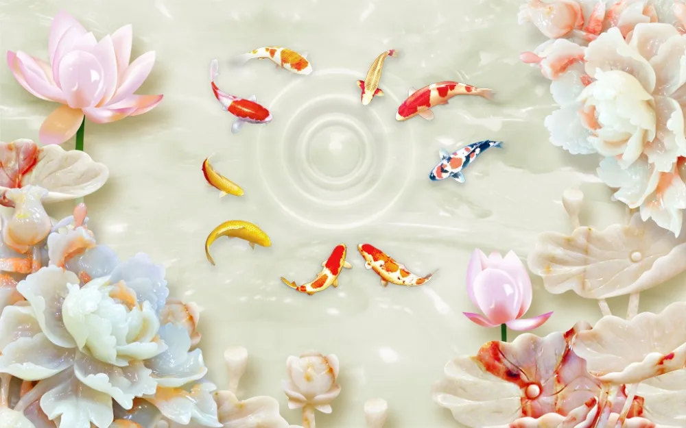 

3D Curtains Blackout European Jade carved flowers Window Curtains For Living room Bedroom Luxury 3D Curtains