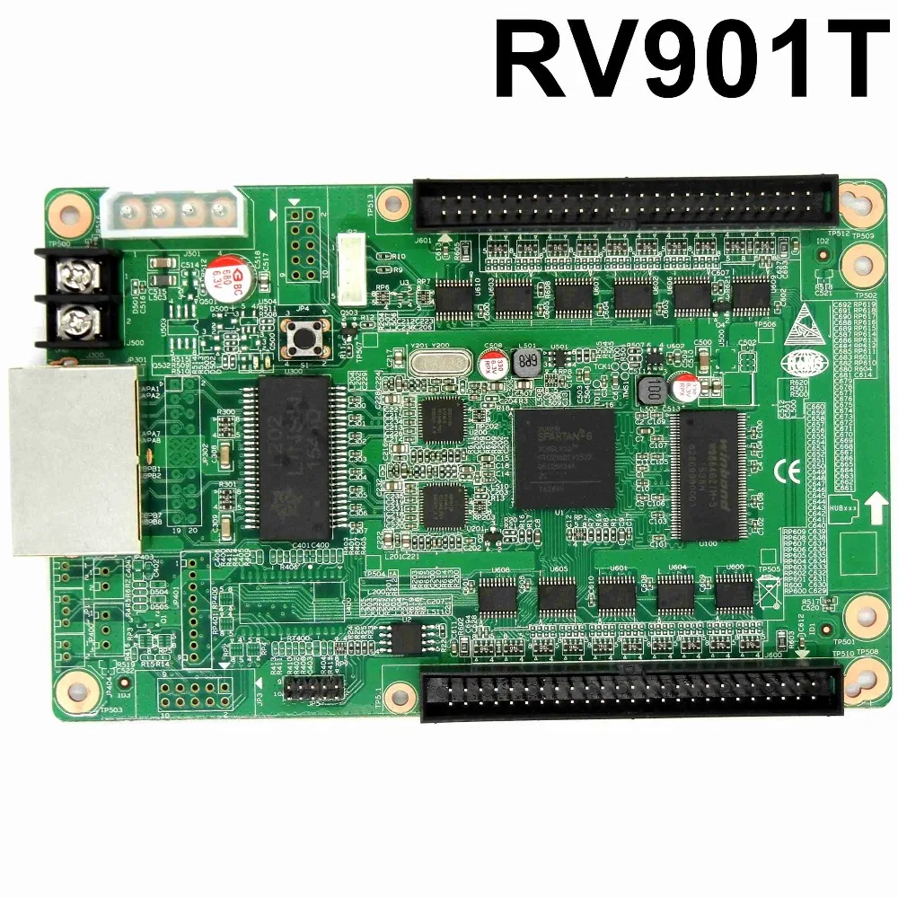 LINSN RV901 полноцветный RGB LED экран дисплей приемная карта синхронная видео ТВ