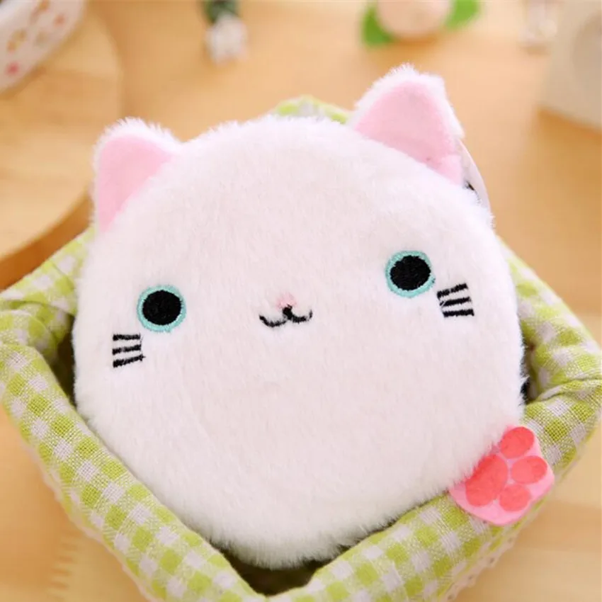 M344 милые женские кошельки, плюшевый мультяшный Кот, сумка для монет, кошелек для женщин, студенческий подарок для девушек
