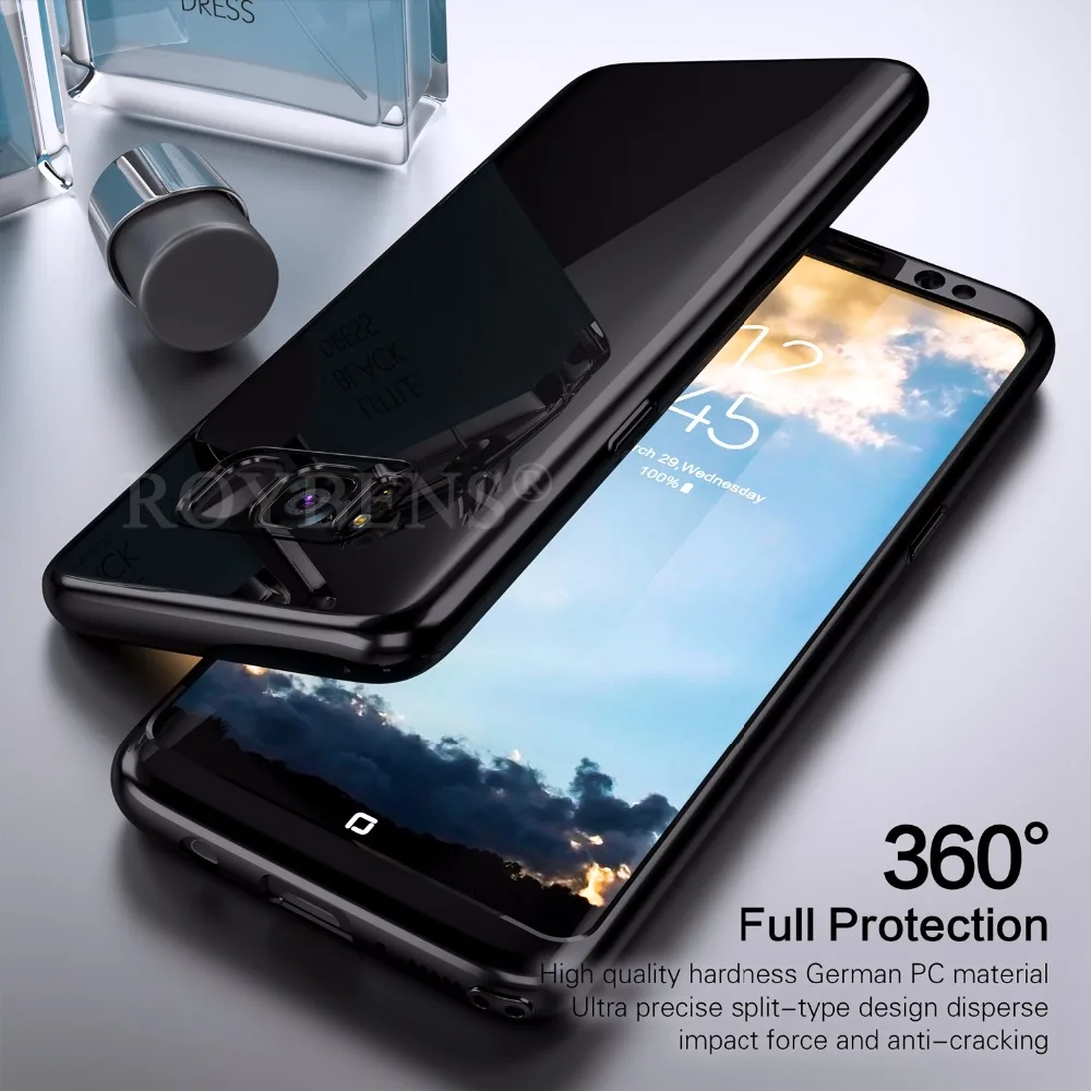 Для samsung Galaxy S8 чехол Роскошные Roybens ультра тонкий Блестящий зеркальный 360 полная