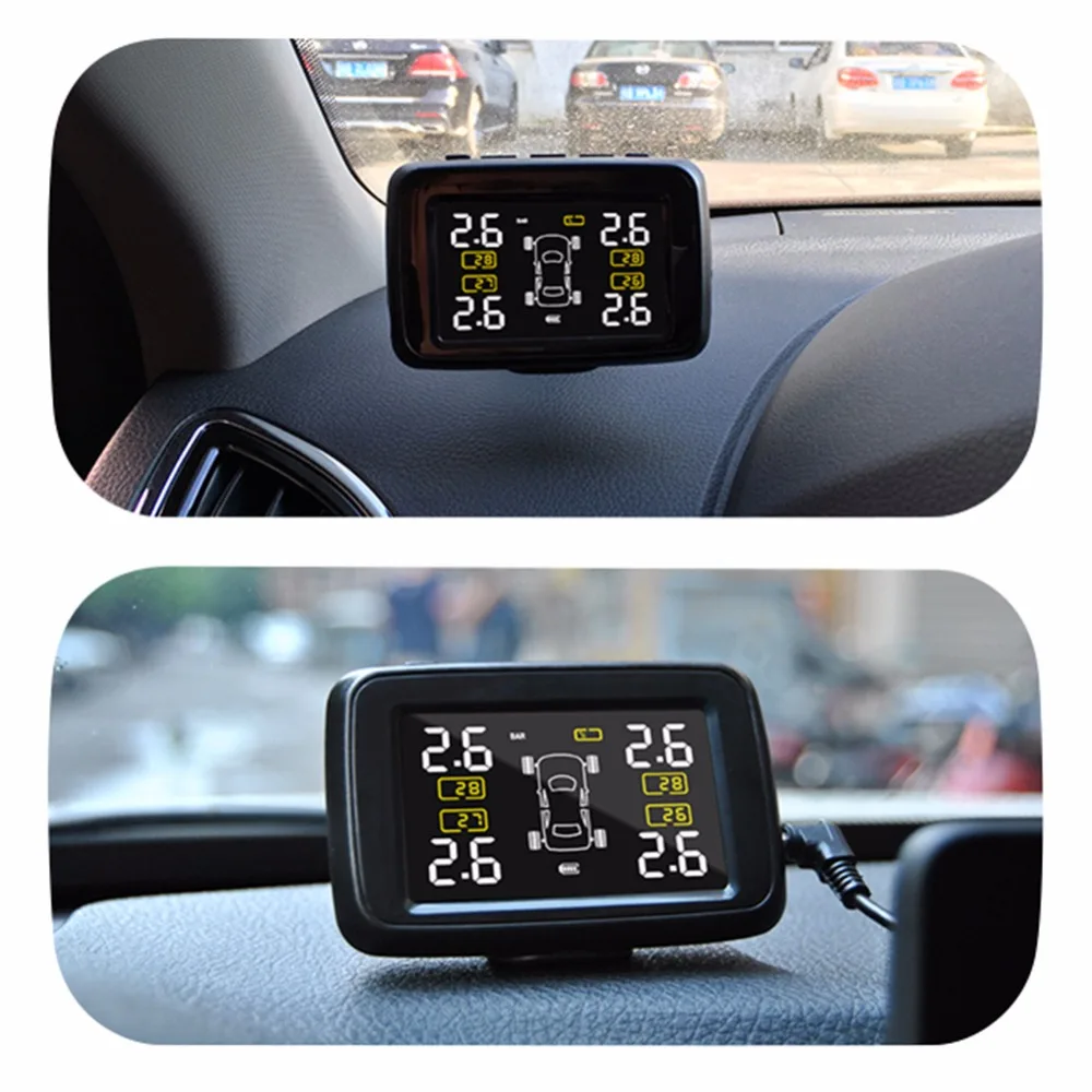 2017 U901 автомобильный беспроводной TPMS система контроля давления в шинах с 4