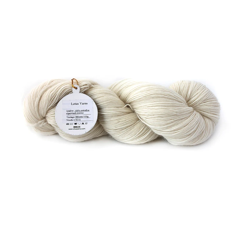 Superwash Мерино 1 слойные руки пряжа 100% superwash шерсти мериноса extrafine натурального