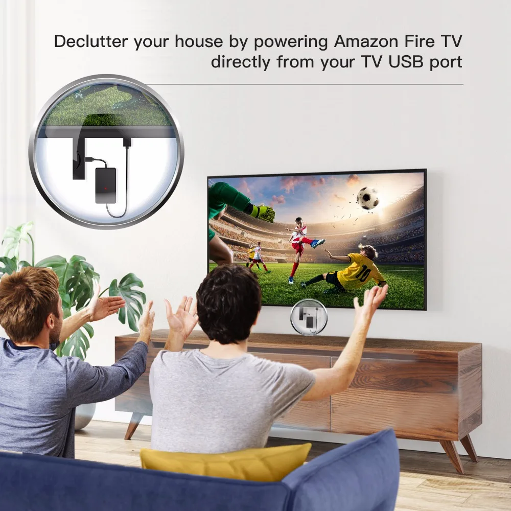 Myriann новый для Amazon Fire tv USB кабель питания не нужен адаптера переменного