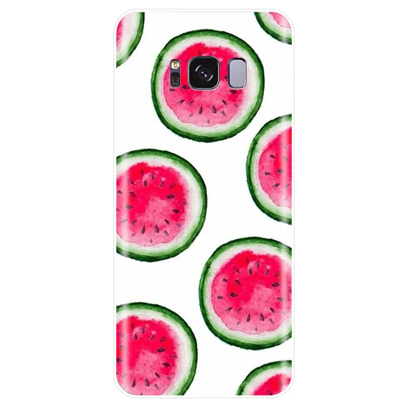 Pretty Fruit Watermelon Cover Soft Silicone TPU Phone Case For Samsung Galaxy NOTE 8 9 S6EDGE S6 S7 S8 S9 S10 PLUS S10E | Мобильные
