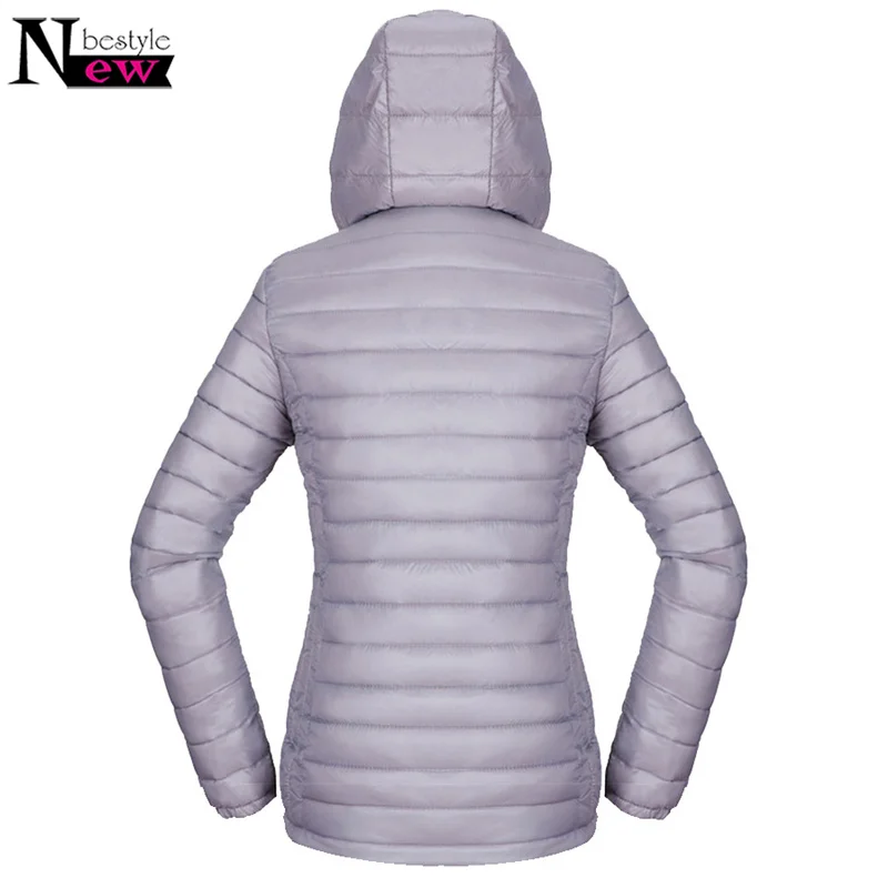 Newbestyle модная женская зимняя пуховая хлопковая куртка ультра легкие пальто