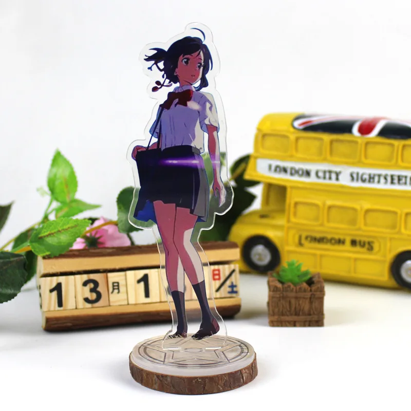 

Anime Kimi No Na Wa Display Stand Figure Model Plate Japanese Cartoon Your Name Tachibana Taki Miyamizu Mitsuha Stand Holder