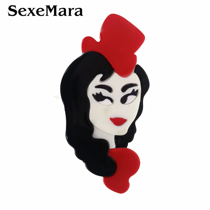 SexeMara в виде цветных шариков Модный черный волос девочка брошь на застежке для