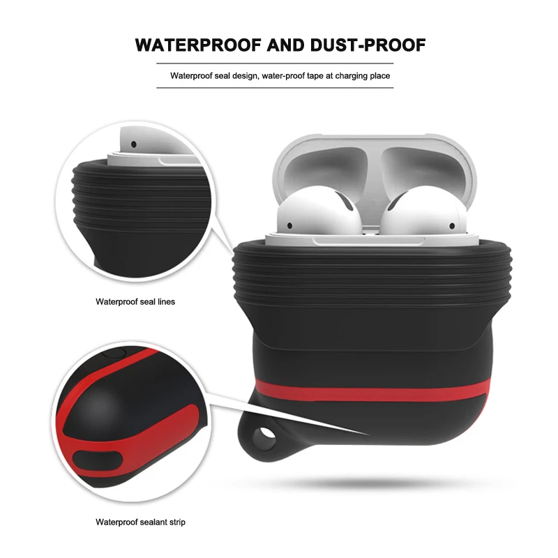Силиконовый чехол для Apple Airpods i10 TWS Bluetooth наушники с противоударным крючком |