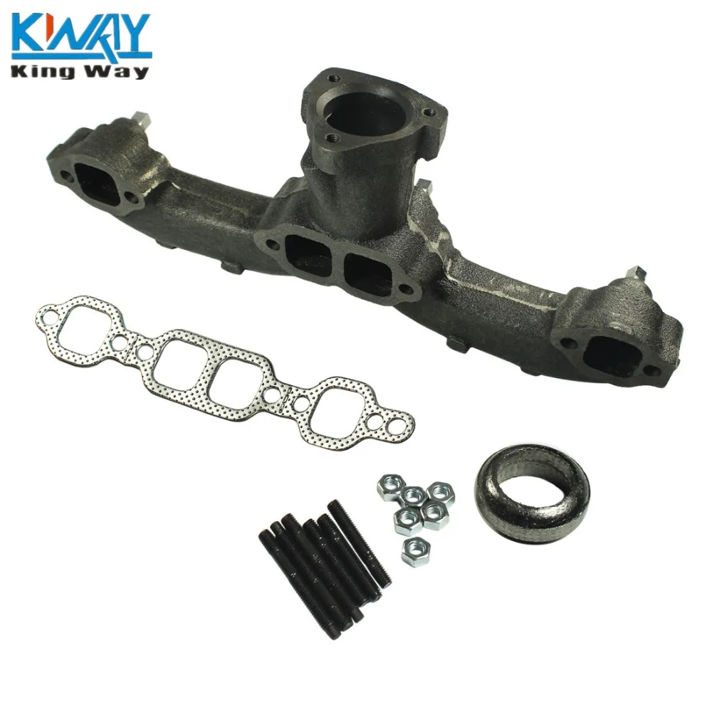 FREE SHIPPING-King Way- Small Block Exhaust Manifold For 65-90 Chevy GMC Van Pickup 674-501 | Автомобили и мотоциклы