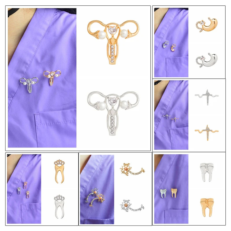 Брошь медицинский орган жемчужная матка желудочно-кишечная нервная система