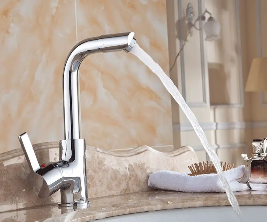 Бесплатная доставка столешница хромированная отделка латунный кран для ванной