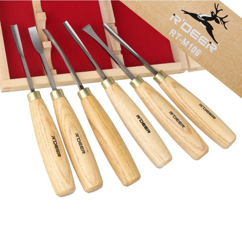 6 шт. набор резцов для резьбы по дереву|Долото| |