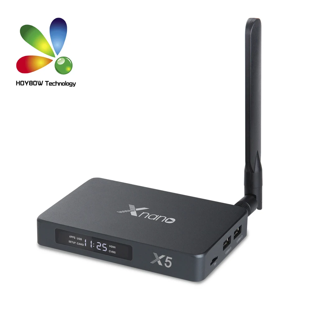 ТВ-приставка Realtek RTD1295 X5 Xnano Android 6.0 OpenWRT(NAS) 2 ГБ/16 ГБ AC Поддержка PVR USB3.0 HDMI2.0 HDR BT 4 0