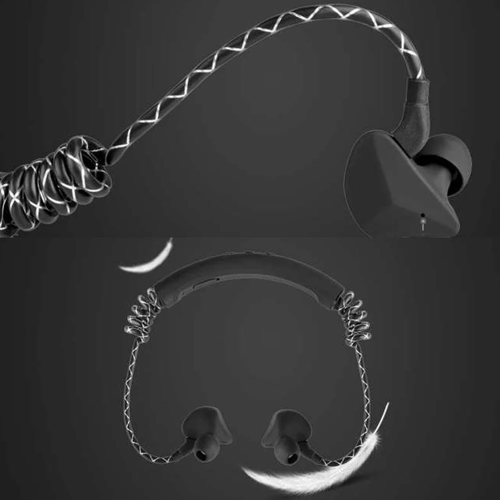 Беспроводные наушники Bluetooth Шейным блютуз Беспроводной Спорт гарнитура в ухо