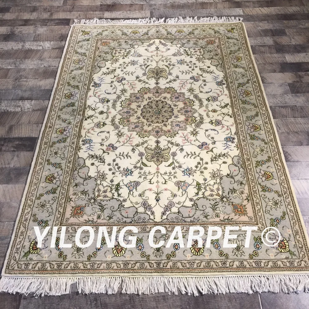 Yilong 4'x6' hand knotted turkish style chinese handwoven living room wool silkwool carpet prices (WY2087S4x6) | Дом и сад