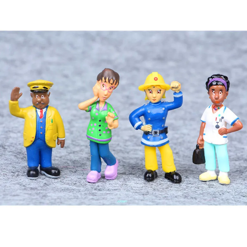 12 шт./компл. фигурка Fireman Sam Everyones герой Пенни Норман Элвис стеле Майк пвх экшн