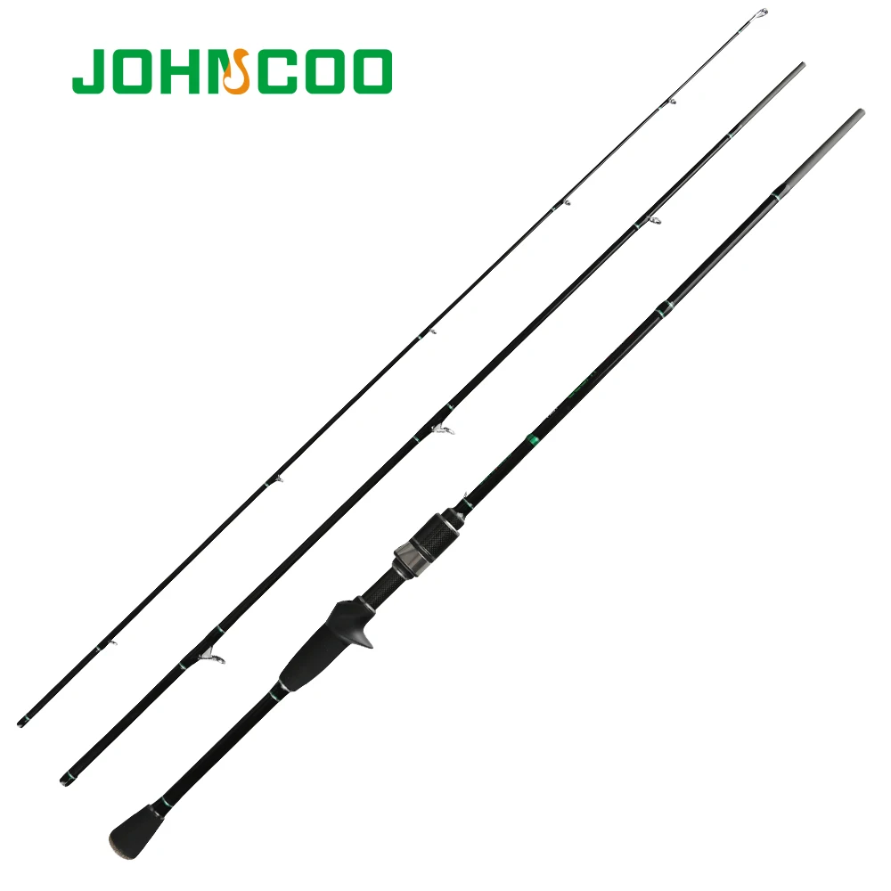 JOHNCOO 2,1 м карбоновая литьевая Удочка L мощность 2-10 г 3 секции для ловли форели с K serise кольцами поток Tod быстрое действие спиннинговое удилище