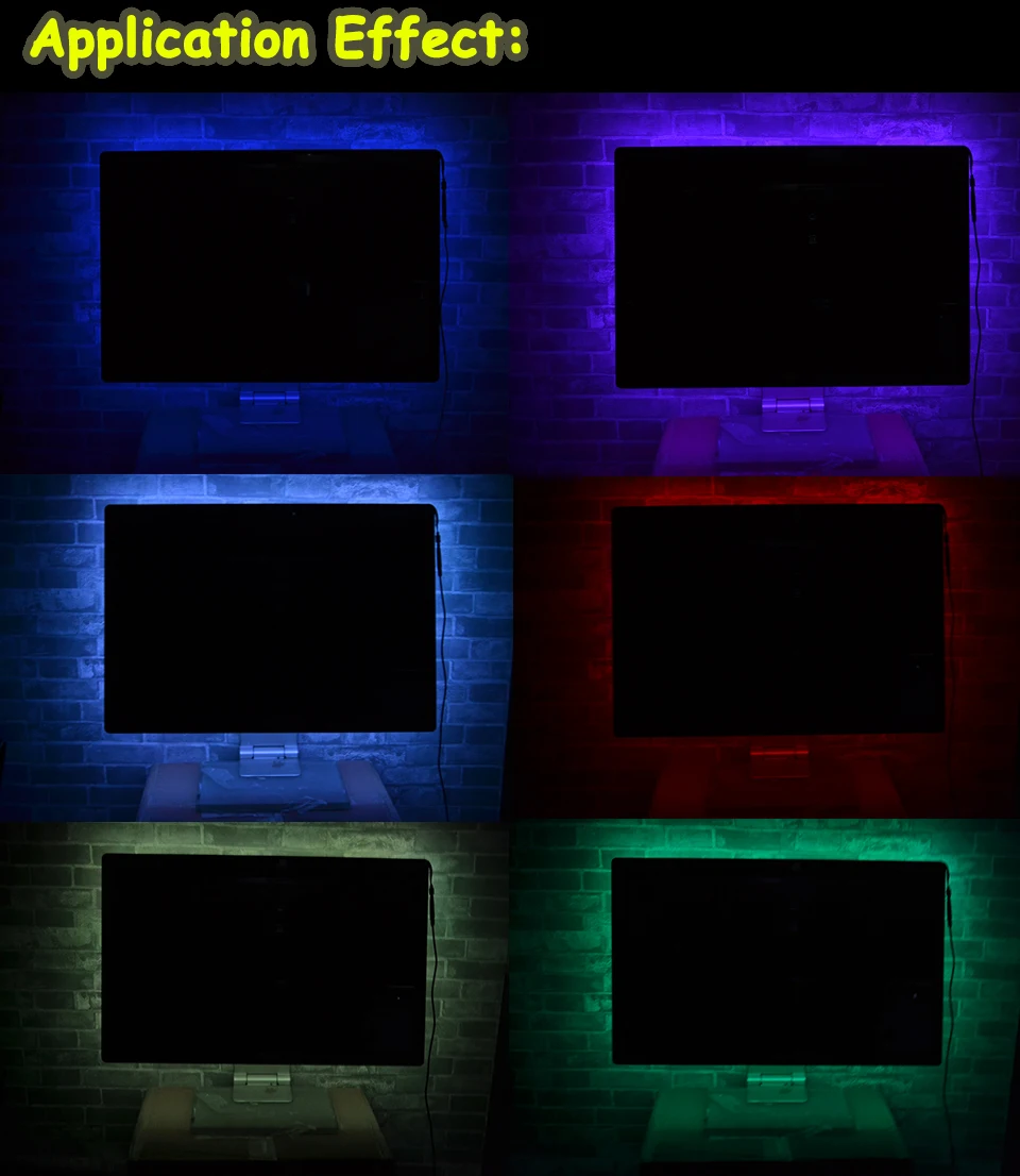 USB LED Strip DC5V 5050/2835 RGB Flexible LED Light DC5V RGB Color Changeable TV Background Lighting