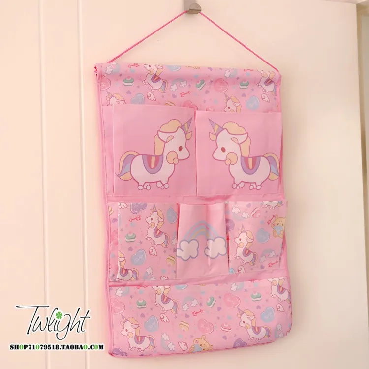 Милый hello kitty My Melody Cinnamoroll Pudding Dog сумка для хранения косметики косметичка Нетканая ткань настенный подвесной мешок Органайзер