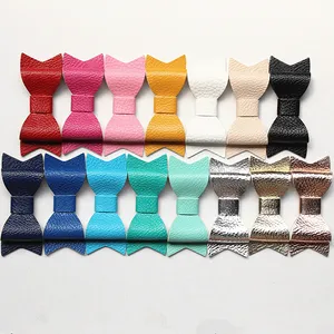 Заколки для волос из искусственной кожи, 15 шт.лот, 7 см, 8,5 см