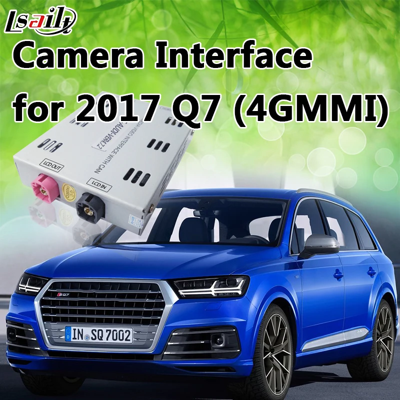 Видео интерфейс для камеры заднего вида AUDI Q7 тригггера с rgb входом 360 камер