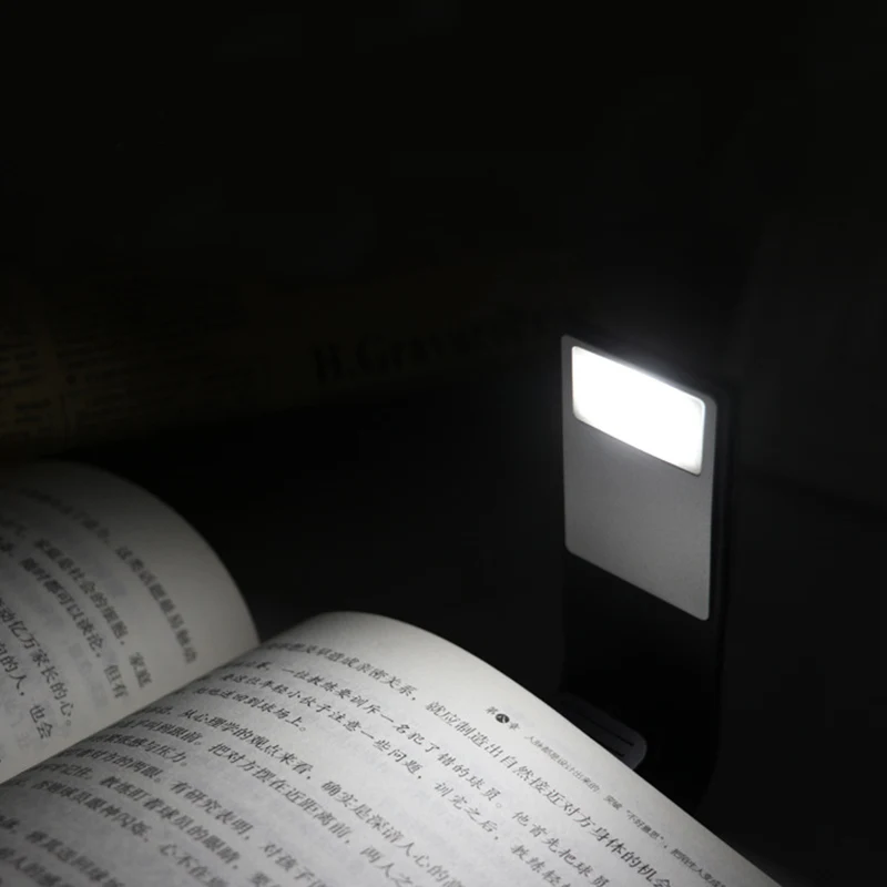 Гибкий светодиодный ночник с USB зарядкой перезаряжаемая лампа для чтения клипсой