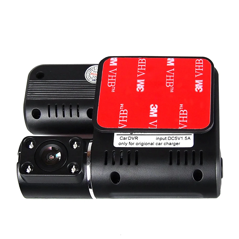 Автомобильный dvr Dashcam двойной объектив видео регистраторы сзади камера HD 1080 P