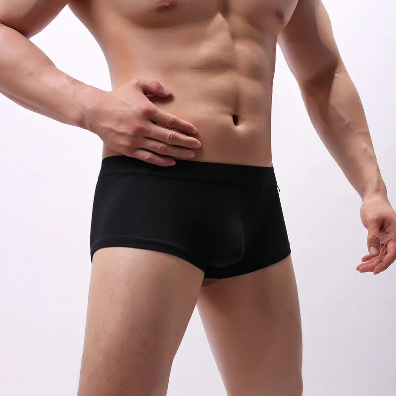 Для мужчин нижнее белье трусы боксеры с изображением бесшовный модальный Cuecas