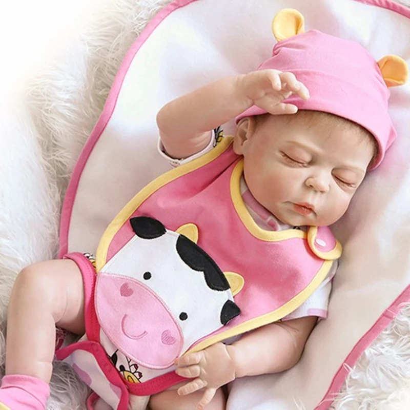 NPK Bebes реборн 19 дюймов 46 см полностью силиконовые куклы девочка подарки игрушки