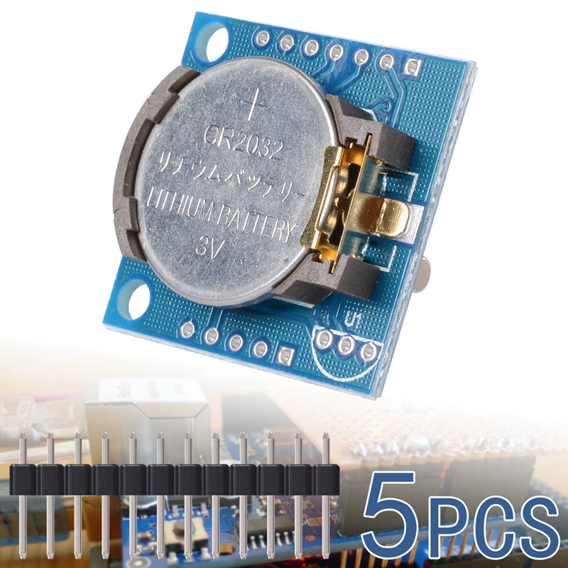 5PCS I2C Tiny RTC DS1307 Real Time Clock Module AT24C32 Board for Arduino TE187 | Электроника
