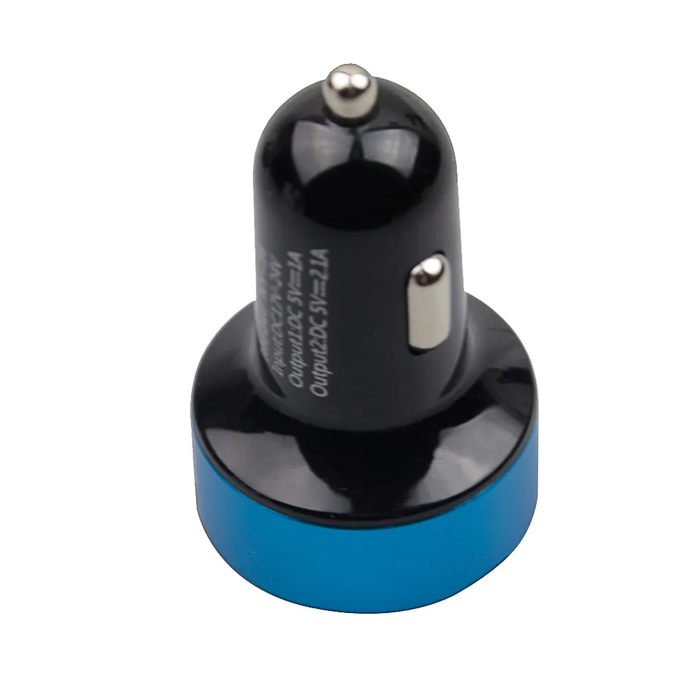 Автомобильное зарядное устройство с двумя usb-портами, 5 В, 3,1 А, быстрая зарядка, светодиодный прикуриватель, адаптер для мобильного телефона, диагностика напряжения автомобиля