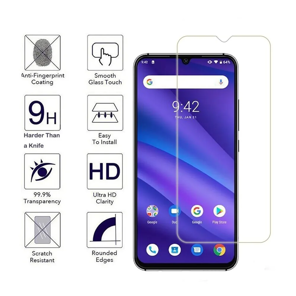 2 упаковки для Umidigi A3 a3pro A5 Pro Z2 SE Power 0 3 мм 2.5D 9H прозрачное закаленное стекло Защита