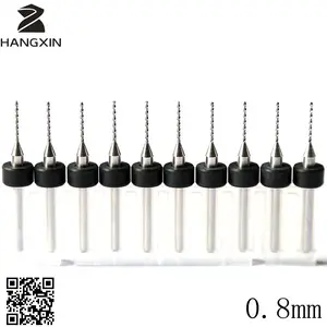 Инструменты 0,8 мм мини-сверло с ЧПУ для печатной платы, набор из 10 шт., Деревообрабатывающие инструменты сверло для станка с ЧПУ, сверло из карбида вольфрама для печатной платы