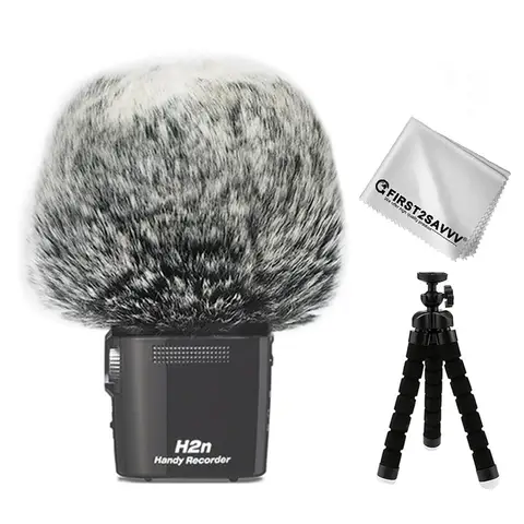 Уличный портативный цифровой микрофон, пушистый микрофон, ветряная муфта для ZOOM H4NSP H4NPro H2N + мини-штатив