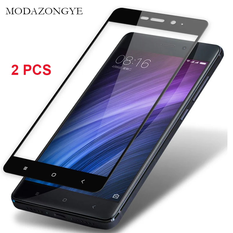 2 шт закаленное стекло Xiaomi Redmi 4 Pro защита для экрана Prime полное покрытие|full cover|glass