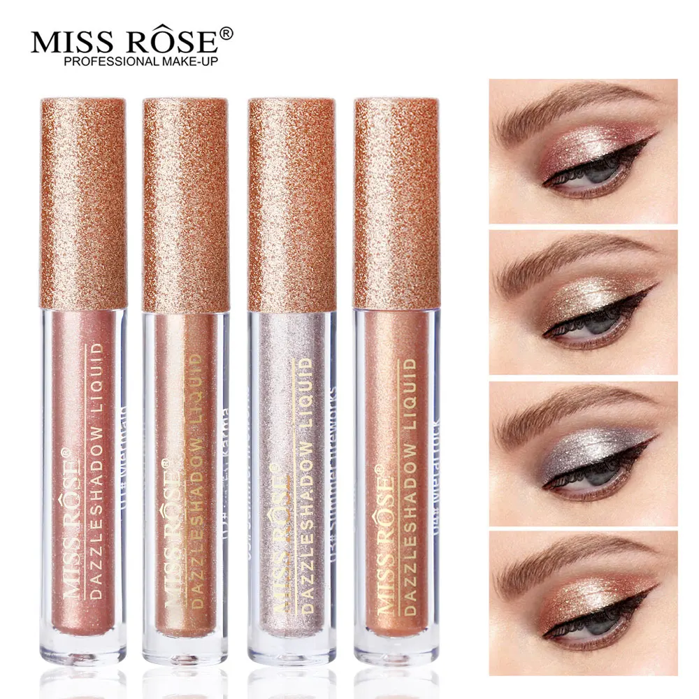 Miss Rose Русалка Dazzle алмазные жидкие тени для век с блестками оттенок макияж