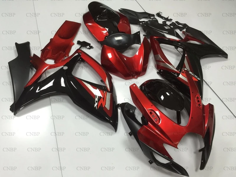 GSX R 750 2006 2007 K6 набор для всего тела GSXR 600 обтекатель мотоцикла GSXR600 красный черный 2