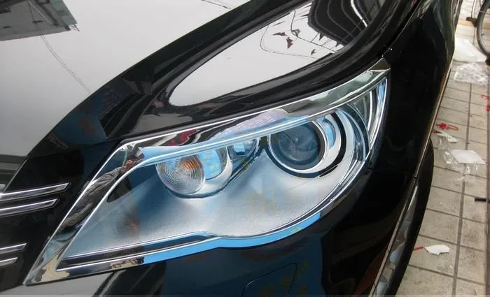 ABS Chrome Front headlight Lamp Cover For 2010-2012 Tiguan | Автомобили и мотоциклы