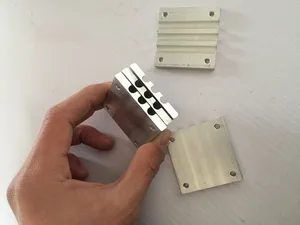 Блок прижимной для тепловых труб 6 ммПряжка для тепловых труб50*50 мм 100*50 мм, круглая прижимная пластина для тепловых труб, бесшумная пряжка в сборе