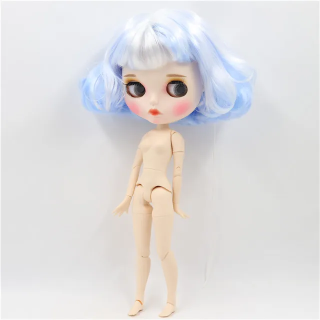 Заводская кукла blyth 1/6 кутом кукла белая кожа суставы тела индивидуальные лица бровей игрушка кукла, 30 см - Цвет: naked doll