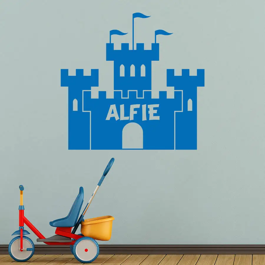 

Наклейки на стену в виде замка для детей