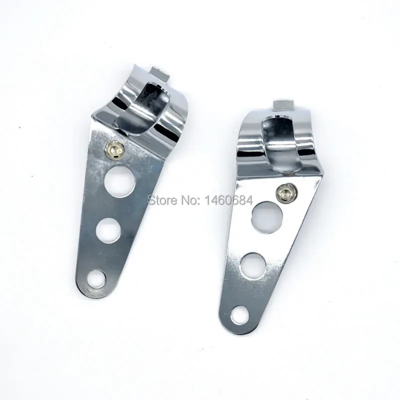 Крепежный кронштейн для мотоцикла фары серебристый держатель лампы вилка