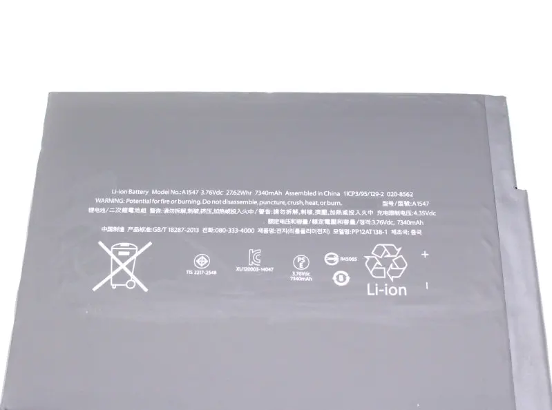 ISkyams 1x3 76 в 7340 мАч внутренний сменный аккумулятор для iPad Air 2 Аккумулятор 6 A1547 A1566 A1567