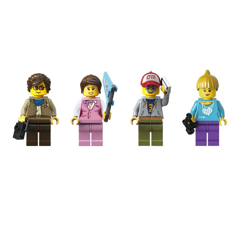 Развивающий город экскурсионный автобус строительные блоки городская серия DIY