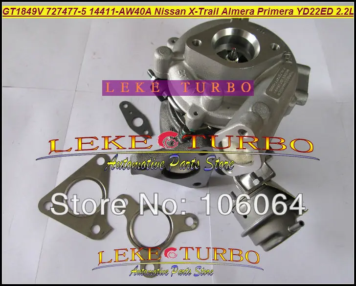 Турбо GT1849V 727477-5006S 727477-5007S 727477 масляный охлажденный Турбокомпрессор для NISSAN X-Trail T30