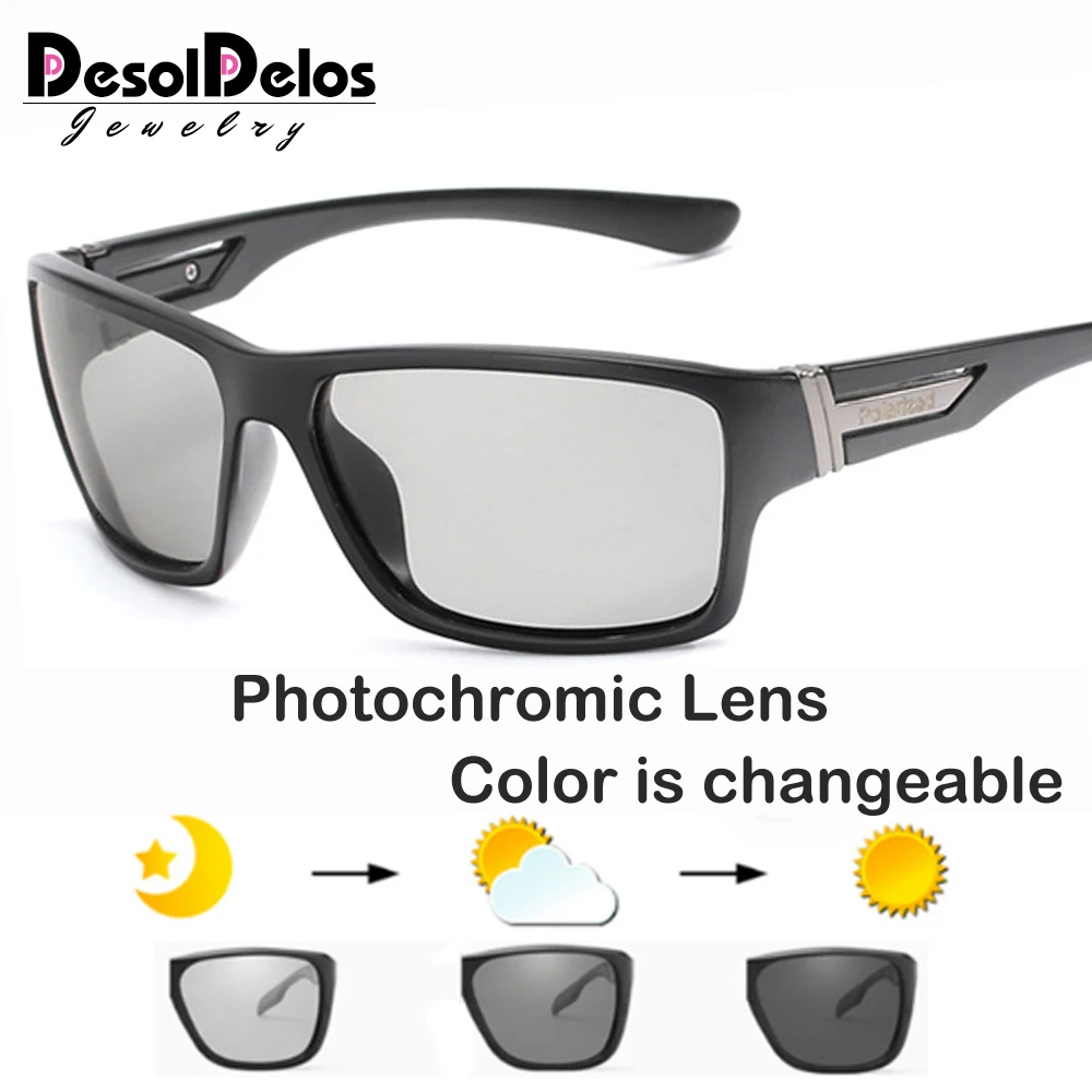 DD Brand Polarized Photochromic Sunglasses Unisex Lens Eyewear Square Men Women Classic Anti Glare Glasses Fashion Goggles
DD Brand Polarized Photochromic Sunglasses Unisex Lens Eyewear Square Men Women Classic Anti Glare Glasses Fashion Goggles