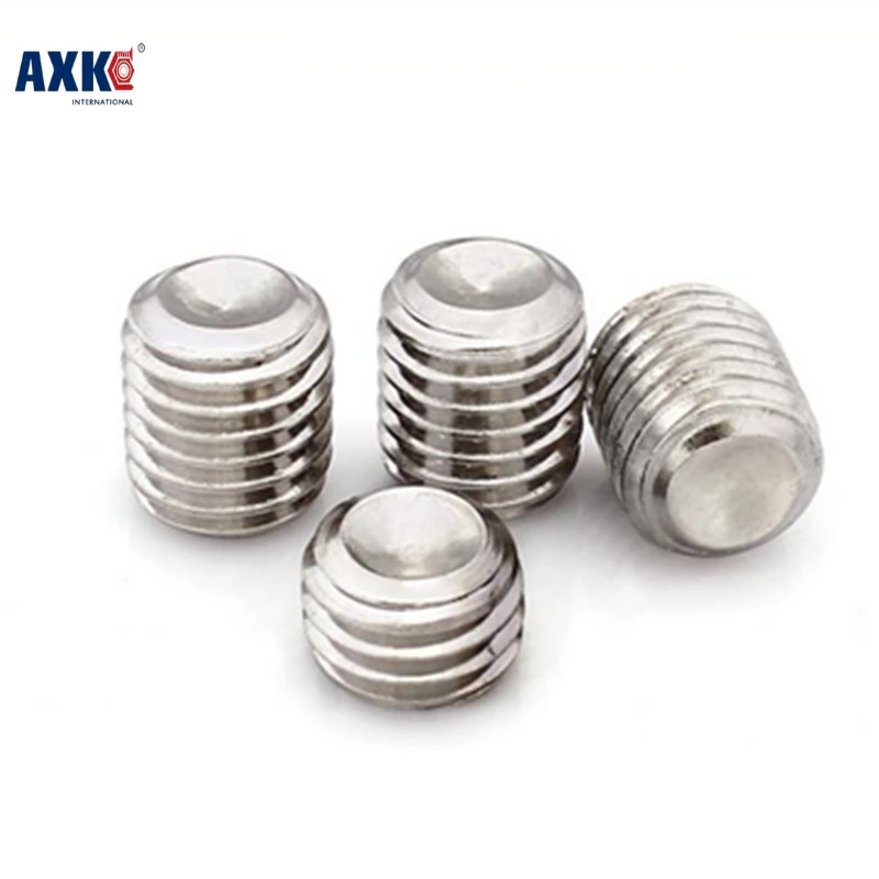 Parafusos Vis Tornillos Para Madera 2021 Axk 50pcs Din913 M1.6 M2 M2.5 A2 Stainless Steel Flat End Hex Socket Set Grub Screw |