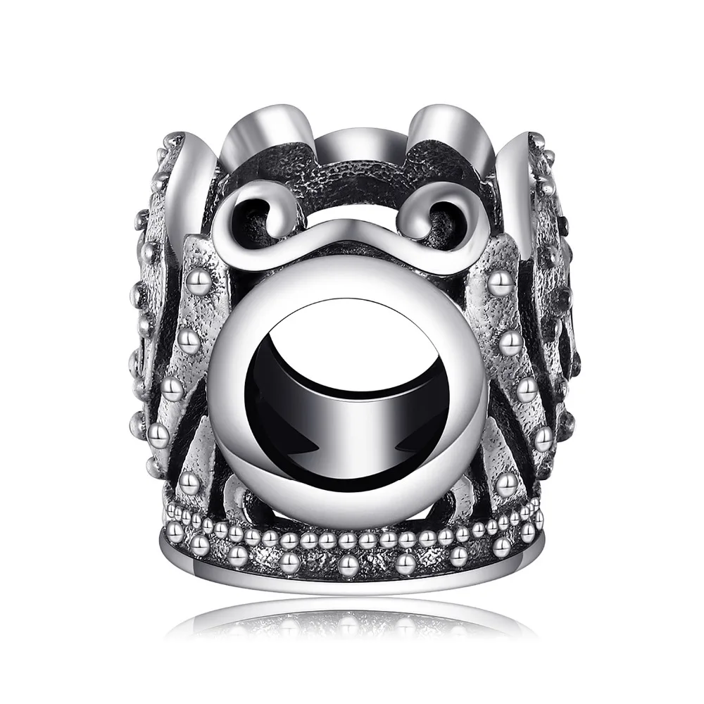 Jewelrypalace стерлингового серебра 925 величество Корона бисер Подвески Fit Браслеты